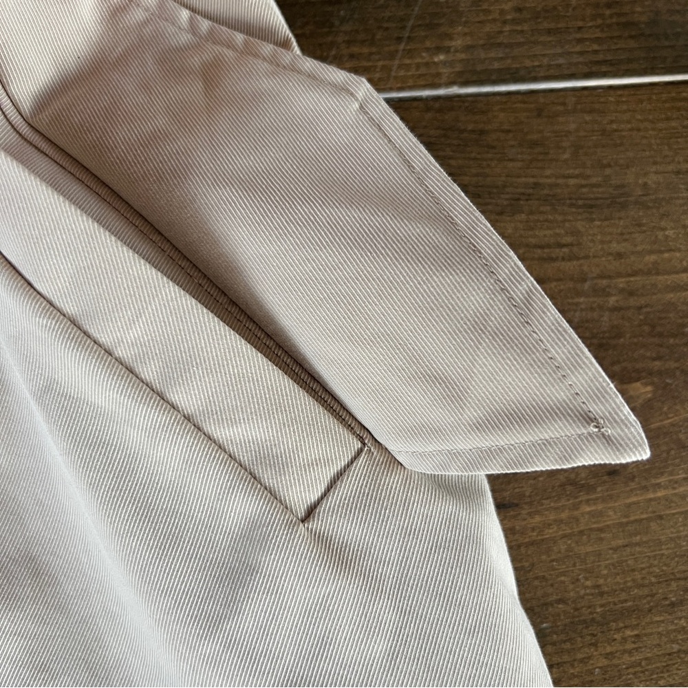 Joie Beige Ruffle Trench Coat - Picture 2 of 10